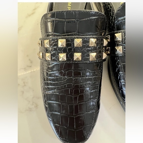 Rampage Womens Brady Mule / Shoe Black Crocodile Embossed Size 7.5 Open‎ Back - Picture 4 of 7